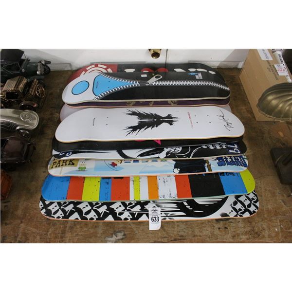 10-Skateboard Deck, North Park Skull/Other - No Wheels - 10 X $