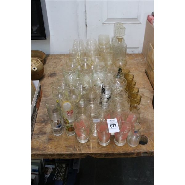 Glassware Collection w/Decanters, Stems