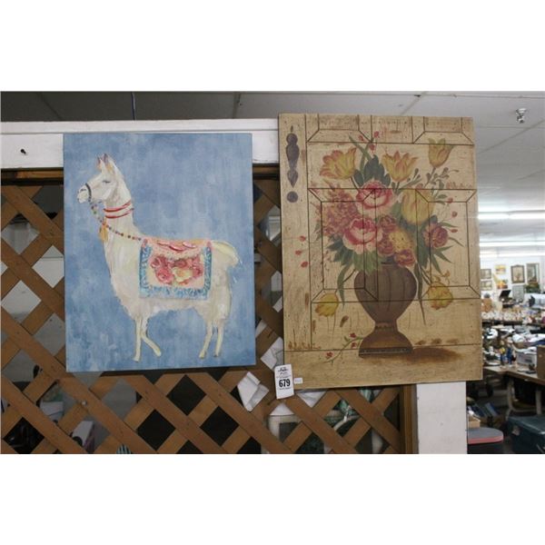 Floral/Emmu Wall Art - 2