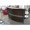 Image 1 : Mocha/Grey Contemporary Reception Desk