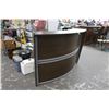 Image 3 : Mocha/Grey Contemporary Reception Desk