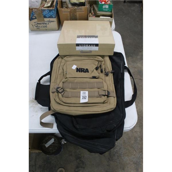 NRA Backpack w/Honda Gold Wing Duffle,  12"  X  12"  Storage Box