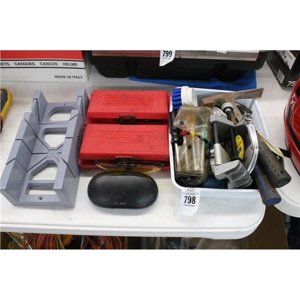 Miter Box, Bit Drive Set, Hand Tools, Safety Glasses