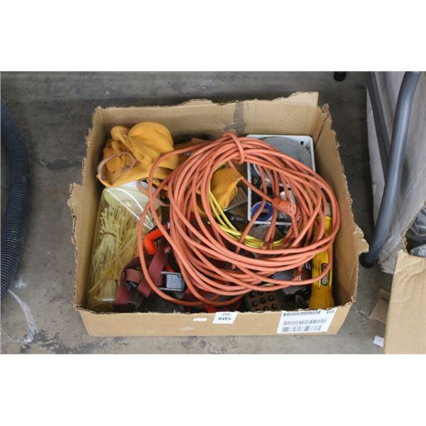 Cable Ties, Ext. Cords, Tape Measure Tool Pouch, Tools, Punches