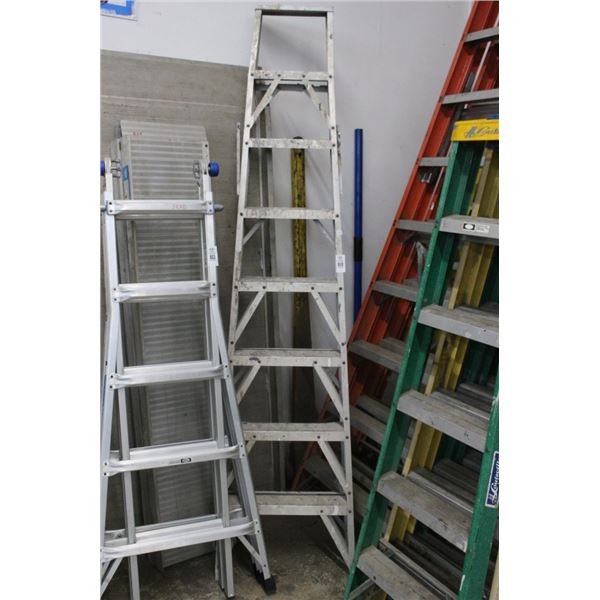 Alum  8'  Stepladder