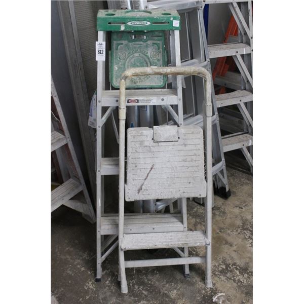 Werner Alum  4' Stepladder, 2  Step Stool