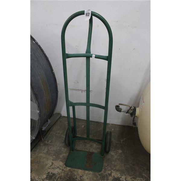 Green Hard Tire Hand Truck