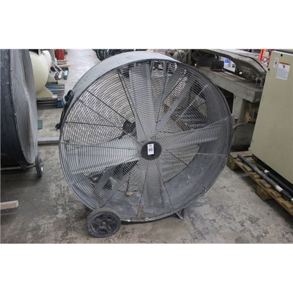 Black Rolling Drum Fan