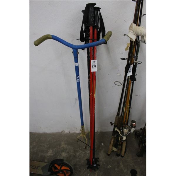 Snow Ski Poles, Sod Claw