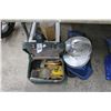 Image 2 : Paint Brushes, Vintage Oldsmobile Hubcaps, Hardware in Cooler