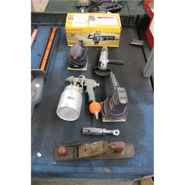 Secco Electric Grinder, Palm Sander, Hand Planer, Air Wrench/Grinder, Paint Cap Spray Gun