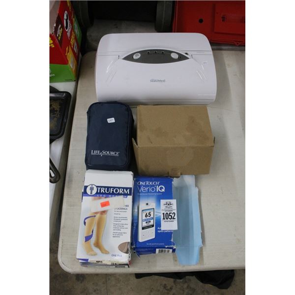 Heat Sealer, Personal Monitors, Compression Socks