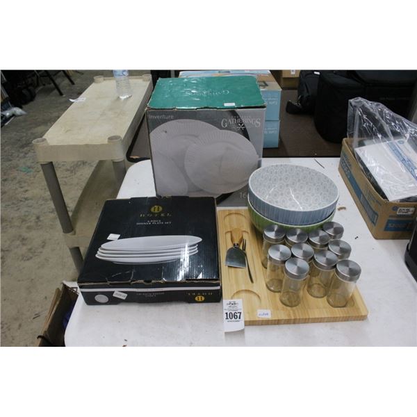 China Dishes, Organizer, Bowls, Small Jars