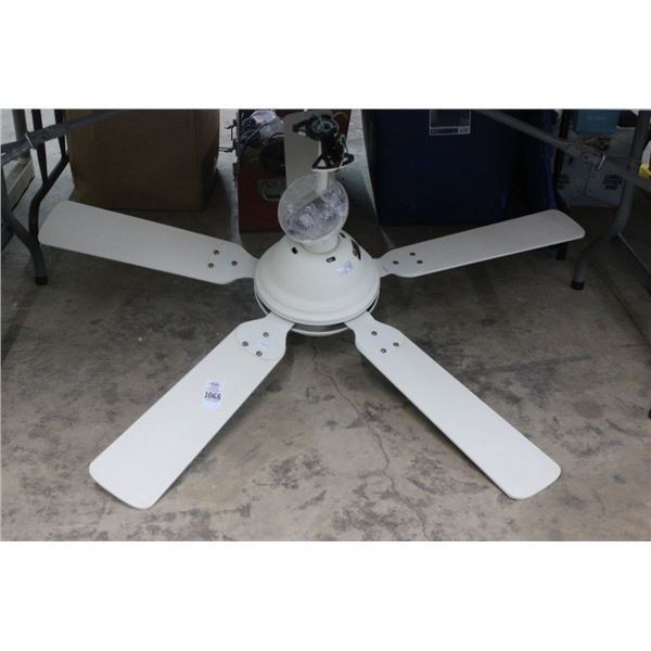 White Lighted Ceiling Fan