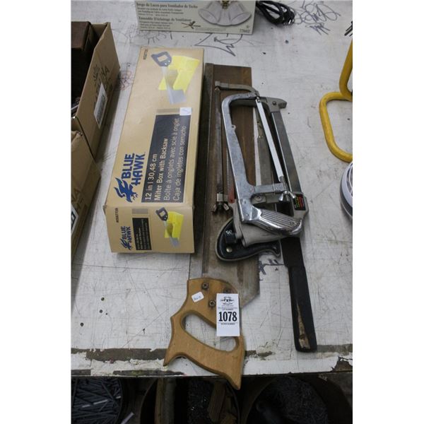 Hacksaw, Miter Box