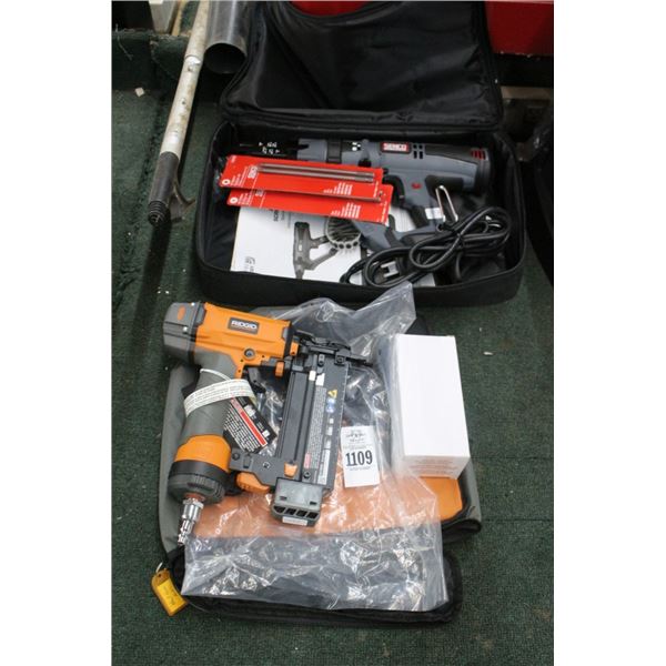 Ridgid Air Brad Nailer, Sunco Electric Auto Feed Screw Gun