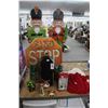 Image 2 : 3'  Metal Christmas Nutcrackers, Santa Stop Sign, Décor