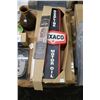 Image 2 : Texaco Gasoline Vintage Style Lighted Wall Sign