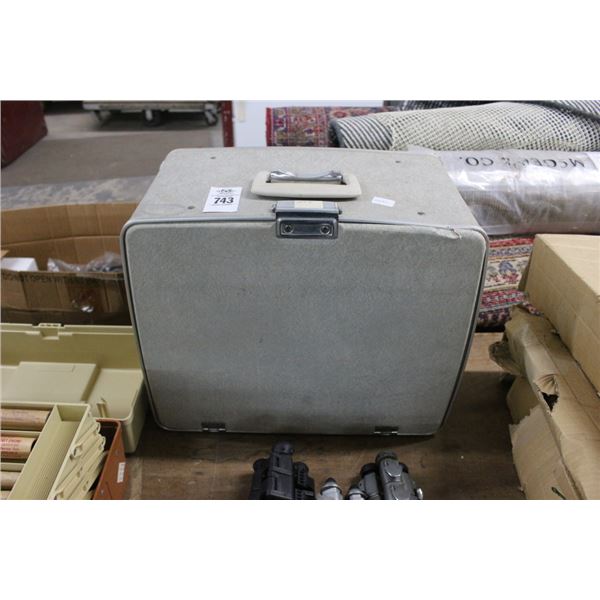 White Sewing Machine w/Case