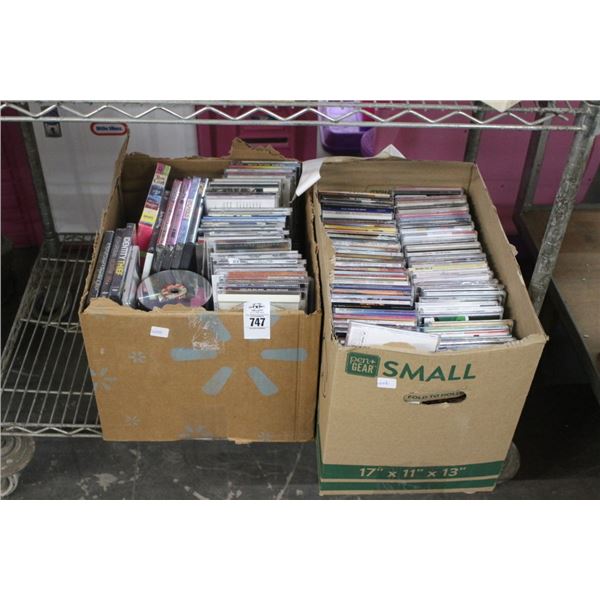 CD/DVD Collection - 2 Boxes