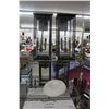 Image 1 : Large Lighted Wall Sconces Fixtures 2 Pairs, Heavy White Flush Mount Light - 2 Shelves