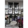 Image 2 : Large Lighted Wall Sconces Fixtures 2 Pairs, Heavy White Flush Mount Light - 2 Shelves
