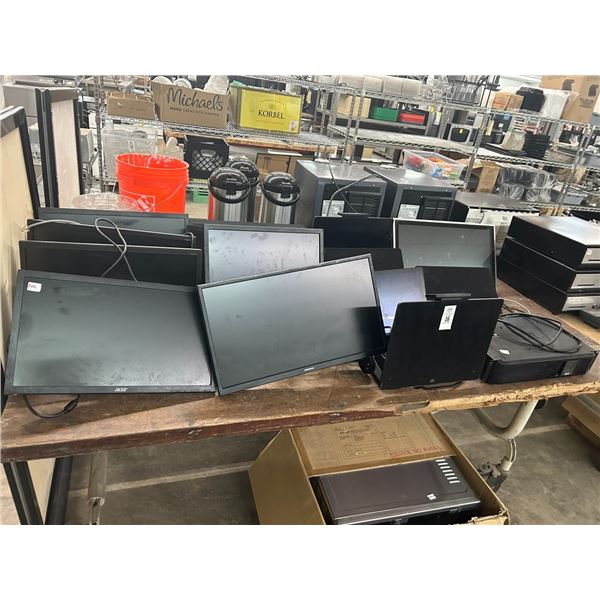 Tripe Light Rack UPS  w/14 Monitors, POS Components