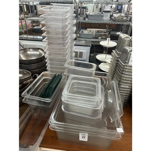 Lot of Asst. Cambro Inserts w/Some Lids