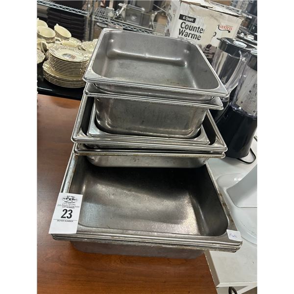9-Full Sheet Pans 4,  3/4 Size  2,  Half Size- 3 -  9 X $