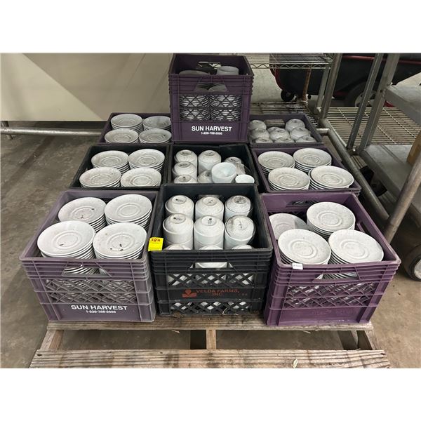 Large Lot Saucers, Bowls