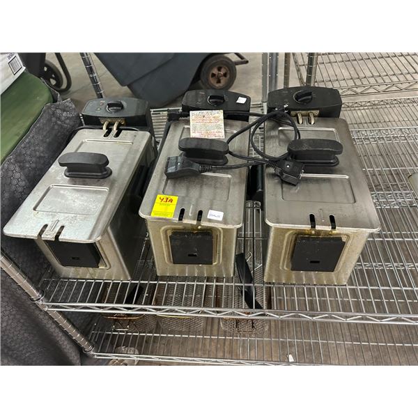 3-Countertop Deep Fryers - 3 X $