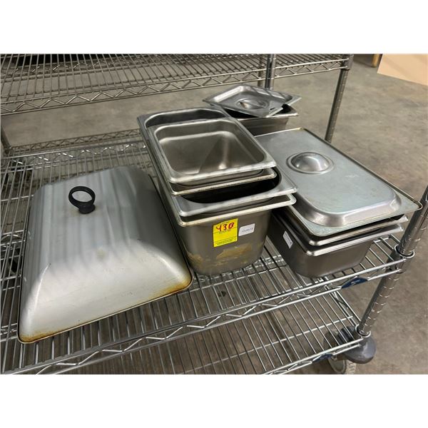 7- Sixth/Third Insert Pans - Some Lids -  7 X $
