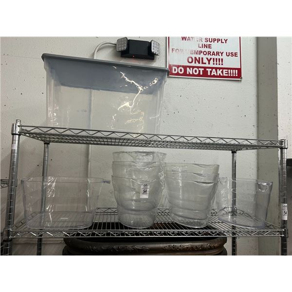 Cambro Deep Bowls 9, Lidded Bin - 2 Shelves