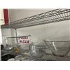 Image 1 : Asst. Glass Bowls, Plexi Merchandiser - 2 Shelves