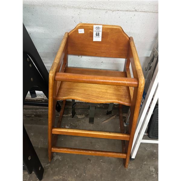 Oak High Chair