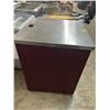 Image 3 : Seco SS  Roling Cashier Station w/Drawer, Cord Cut Out, Cabinet Storage