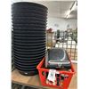 Image 4 : 23 Large Plastic Sandwich Baskets, Label Printer w/Supplies NO TUB