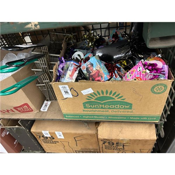 Fry Baskets 4, Party Packs, Sugar Caddies