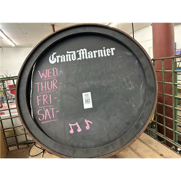Grand Marnier Barrel Style Specialty Sign