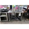 Image 1 : SS  4' Rolling Table w/Undershelf