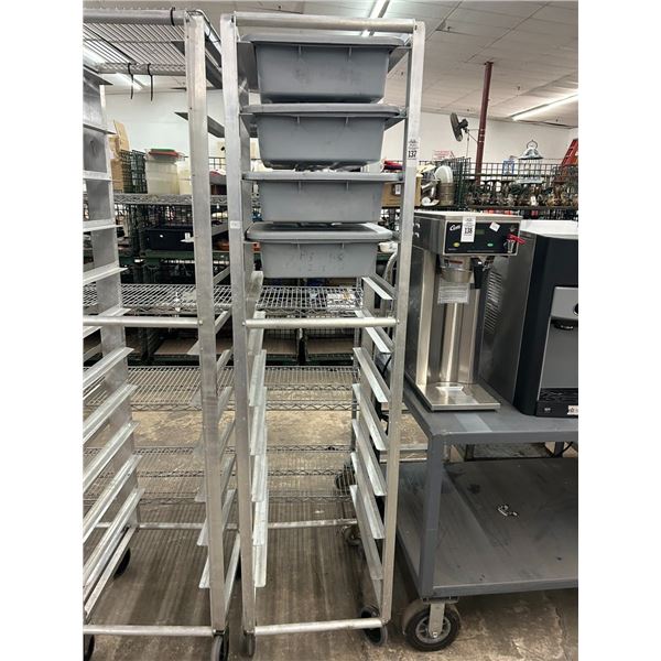 Alum Tray Cart w/4 Bus Pans