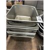 Image 1 : 8-Half By 2"  Insert Pans - 8 X $
