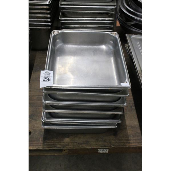 8- Half By  2"  Insert Pans - 8 X $