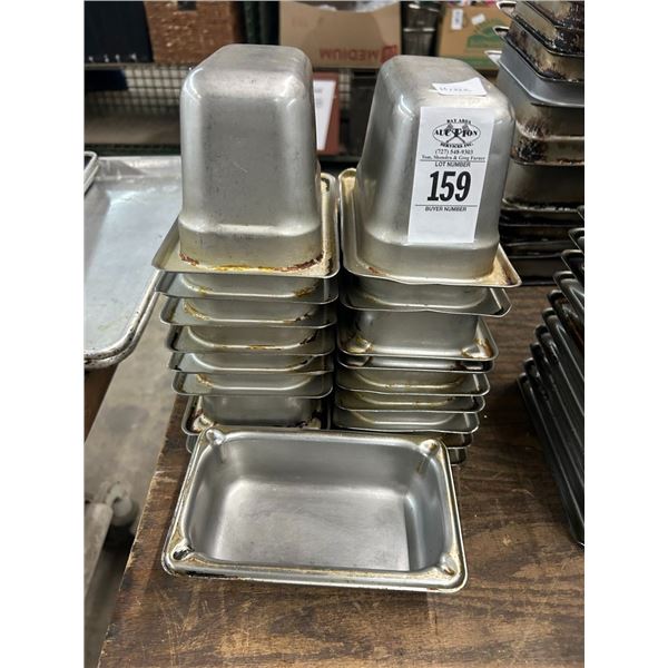 19- Ninth By  4"  Insert Pans - 19 X $