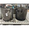 Image 1 : Large Stock Pots - Pair