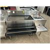 Image 1 : Glass Tender  5'  Work Station, Hand Sink, Ice Bin, Double Speed Rail