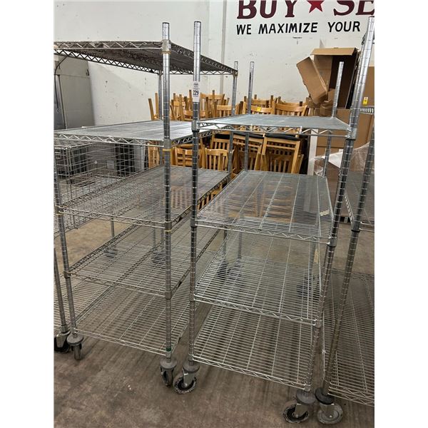2-Metro  4/5 Shelf Carts - 2 X $