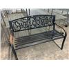 Image 4 : 4-Metal Welcome Black Park Bench - 4 X $