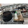 Image 3 : To Go Containers, Poly Aprons, Cast Skillets, Scales, Asst. Suplies - 4 Shelves