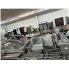 Image 2 : Bus Pans, Utensils, Decanters, Scale, Machine Accessories On Cart - ALL